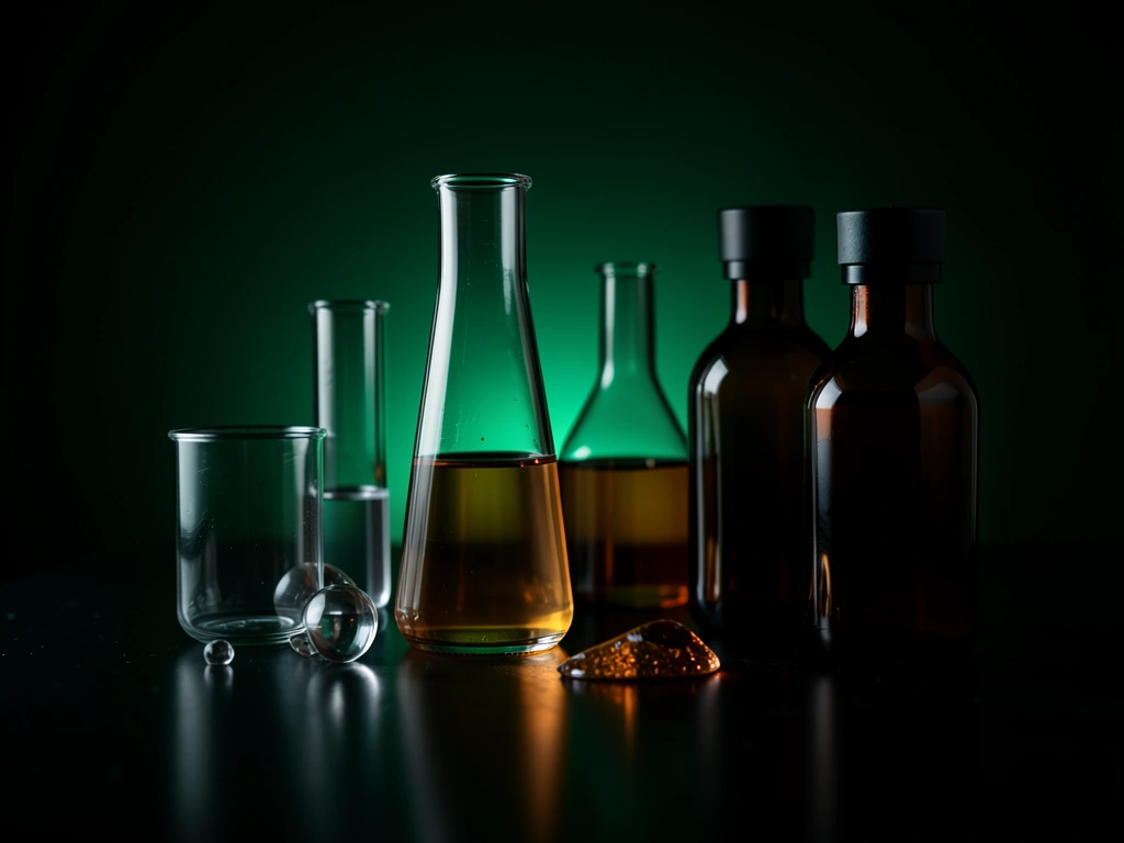 Scientific glassware background